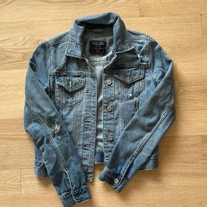 Abercrombie & Fitch Distressed Denim Jacket